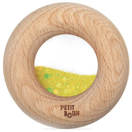 Hochet sensoriel donut calme Bleu+Jaune+Orange+Rose+Rouge+Turquoise+Vert+Violet 5 - vertbaudet enfant 