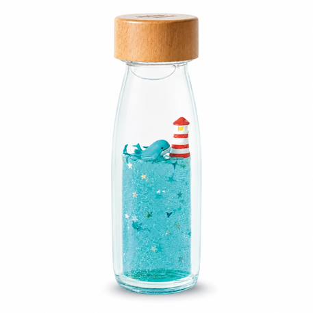 Petit Boum - Bouteille Sensorielle Move Baleine Bleu, Baleine