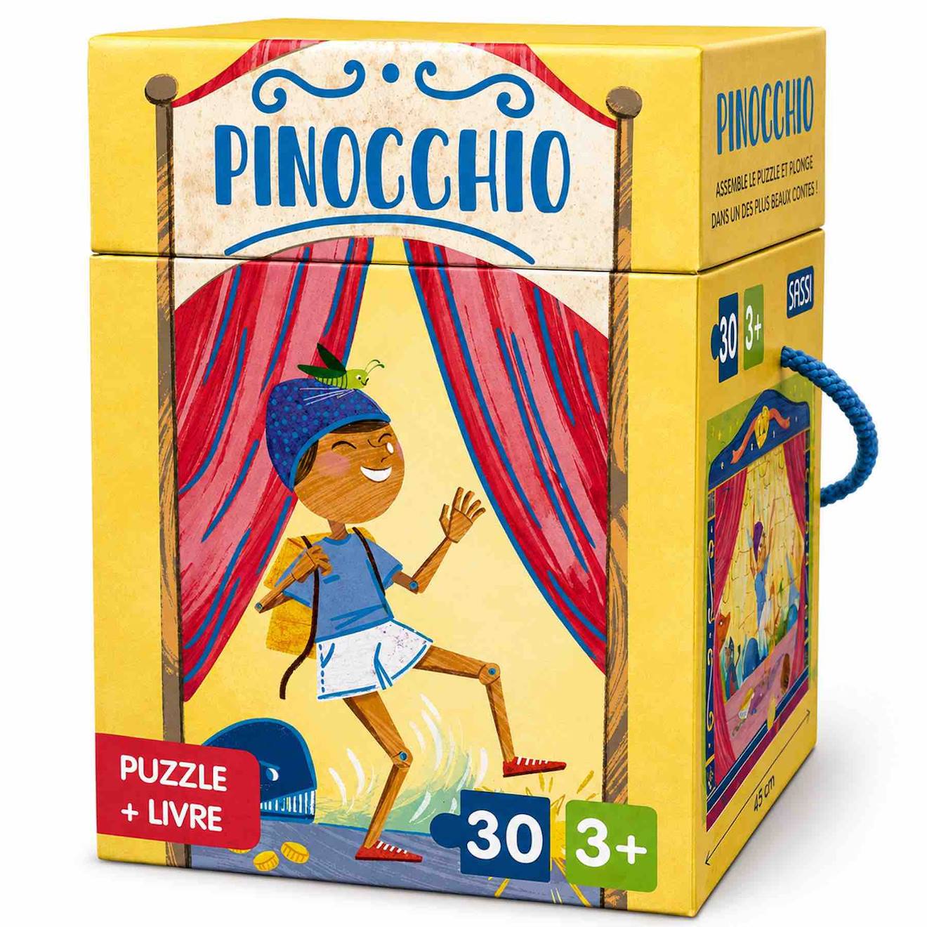 Puzzle Et Livre Disney Pinocchio Jaune