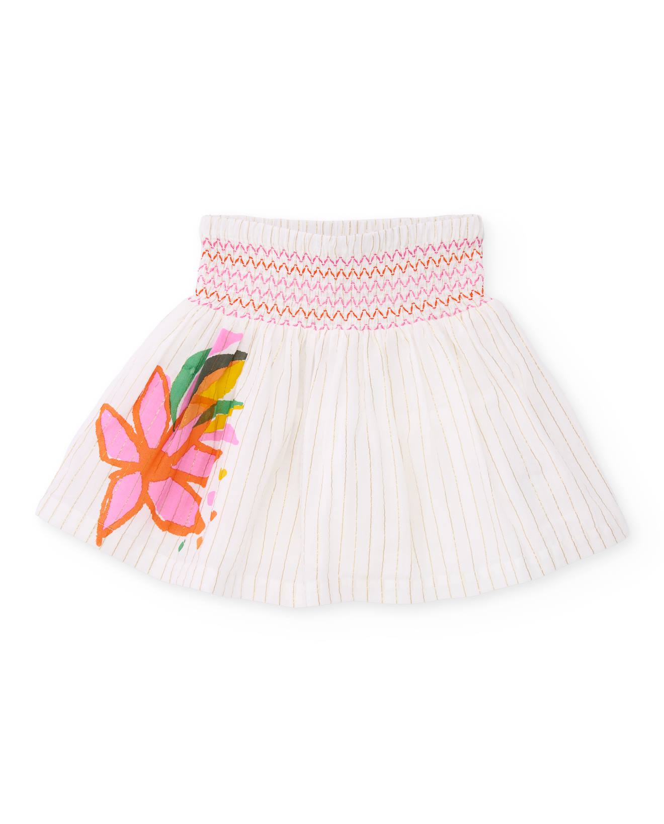 Jupe Fille Avec Broderie Dcorative Blanc 27 €