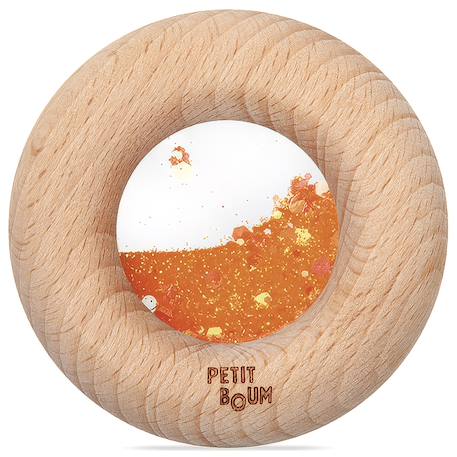 Hochet sensoriel donut calme Bleu+Jaune+Orange+Rose+Rouge+Turquoise+Vert+Violet 9 - vertbaudet enfant 