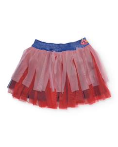 -Jupe pour fille en tissu avec couches de tulle