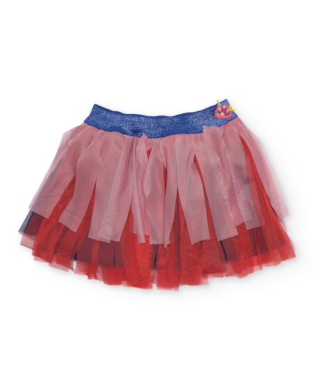 Fille-Jupe pour fille en tissu avec couches de tulle