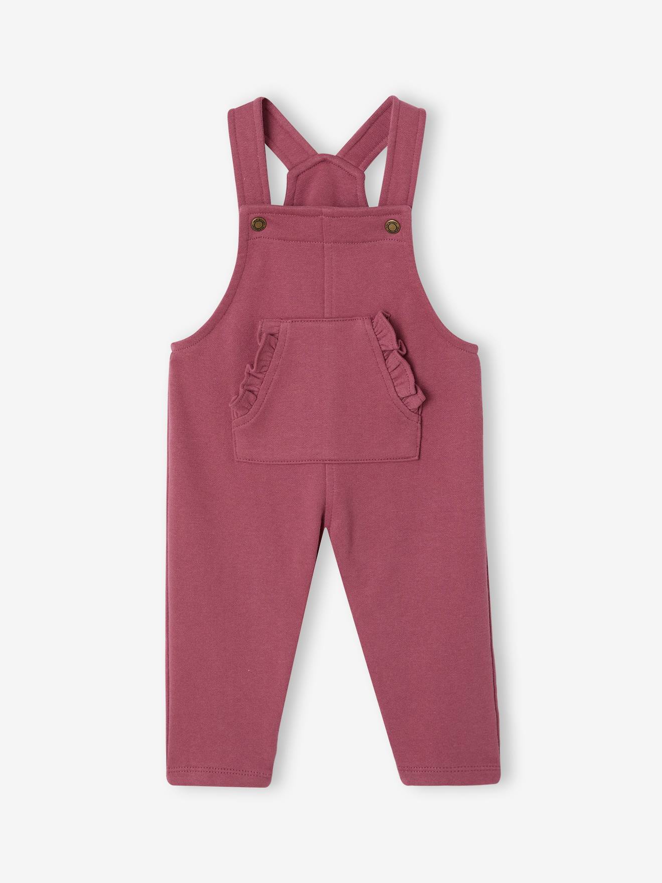 Salopette bébé fille framboise