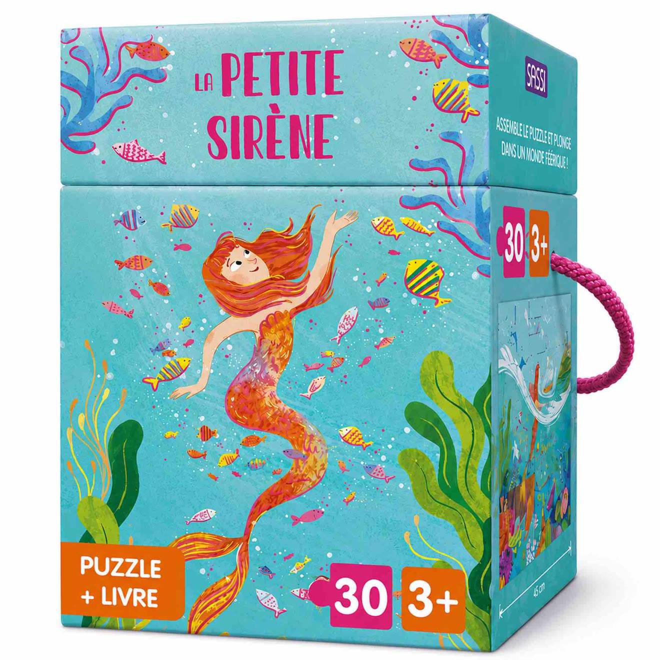 Puzzle Et Livre Disney La Petite Sirène Turquoise