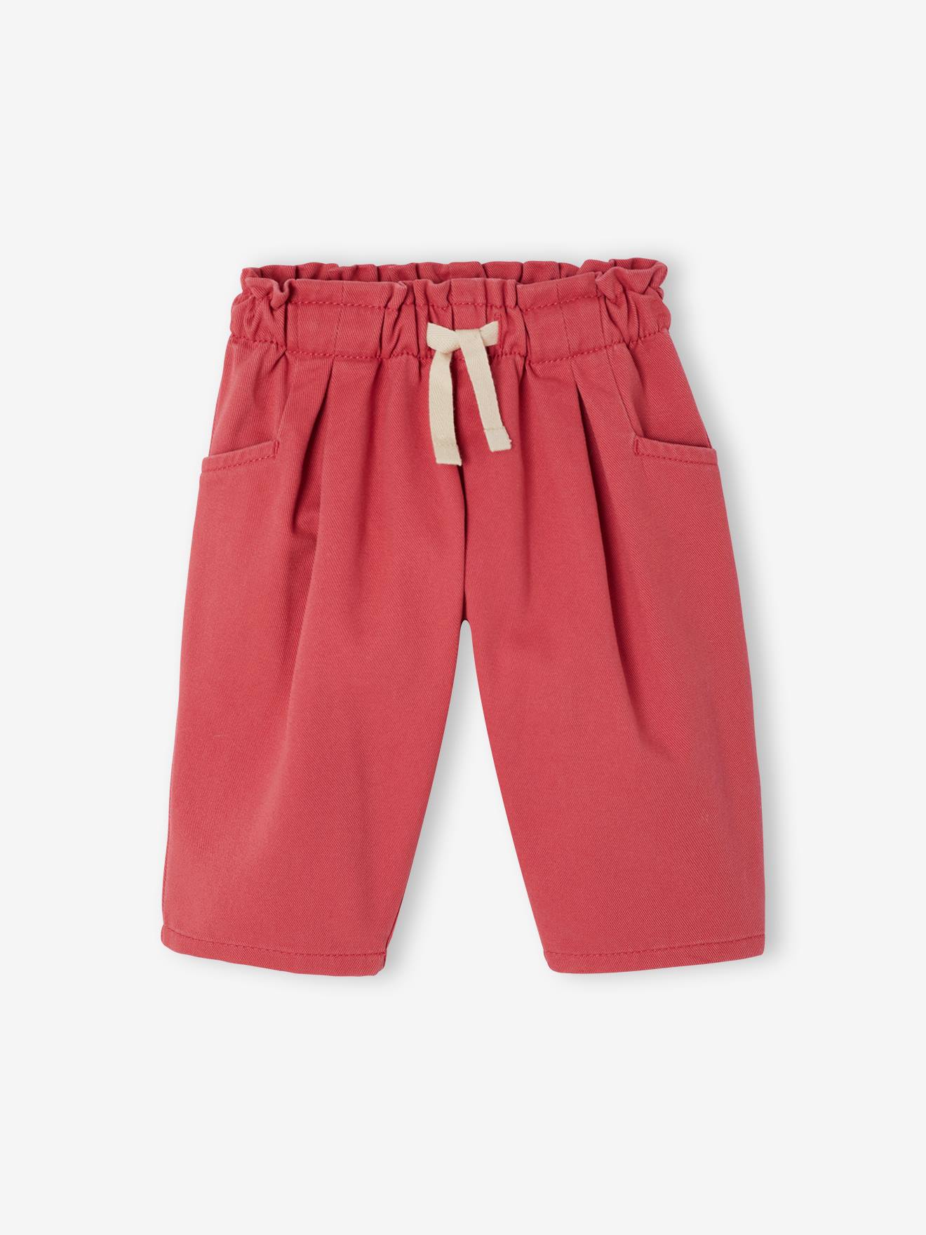 Pantalon ballon bébé fille framboise