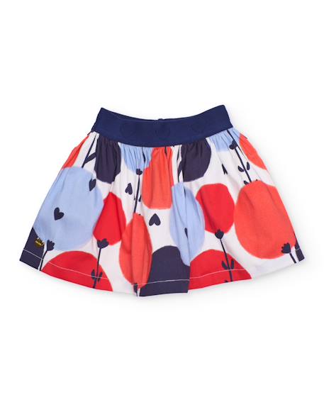 Bébé-Jupe pour fille en toile avec taille élastique