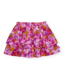 Jupe fille en tissu tissé avec imprimé tie-dye  - vertbaudet enfant