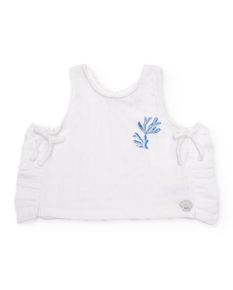 Top pour fille en maille avec sequins décoratifs  - vertbaudet enfant