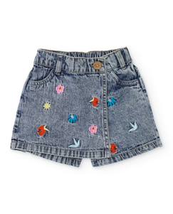 -Short fille en denim