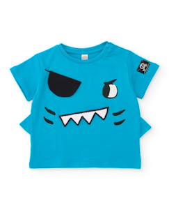 Garçon-T-shirt, polo, sous-pull-T-shirt en maille pour garçon avec ailettes latérales