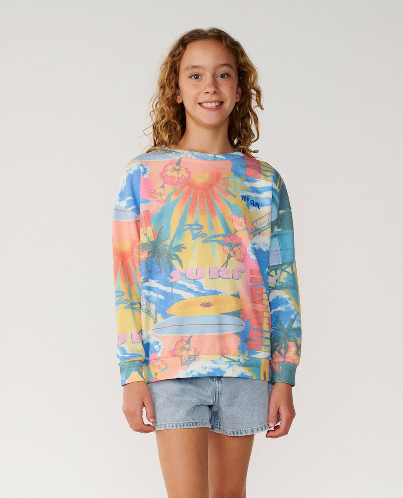 Sweat Surf Side Relaxed Fille Multico 45 €
