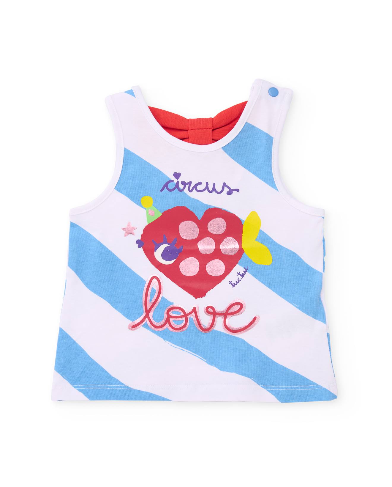 T-shirt En Maille Pour Fille Avec Poisson En Forme De Cur Bleu 13 €