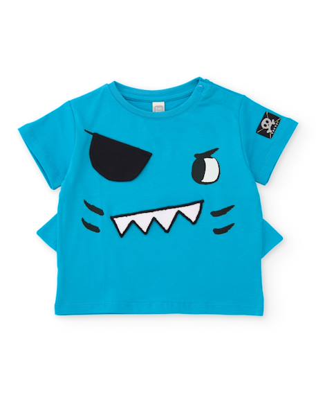T-shirt en maille pour garçon avec ailettes latérales  - vertbaudet enfant