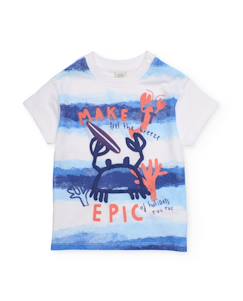 Garçon-T-shirt, polo, sous-pull-T-shirt pour garçon en maille avec motif frontal amusant