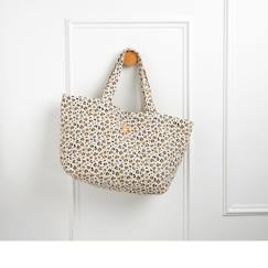 -Sac cabas en gaze de coton matelassé imprimé
