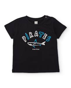 T-shirt en maille pour garçon avec imprimé requin  - vertbaudet enfant