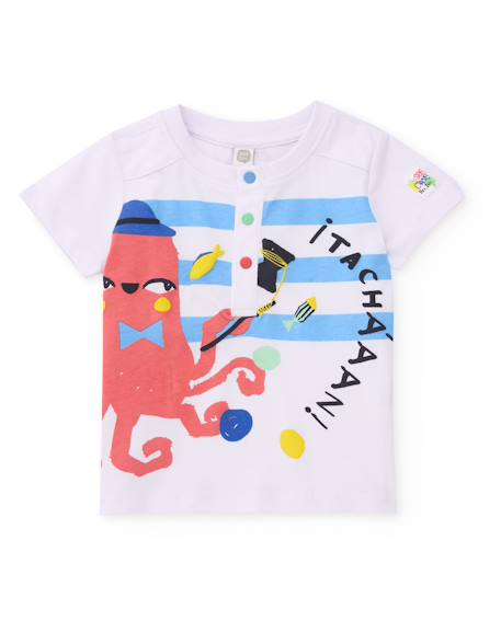 Garçon-T-shirt garçon en maille à motif rayé