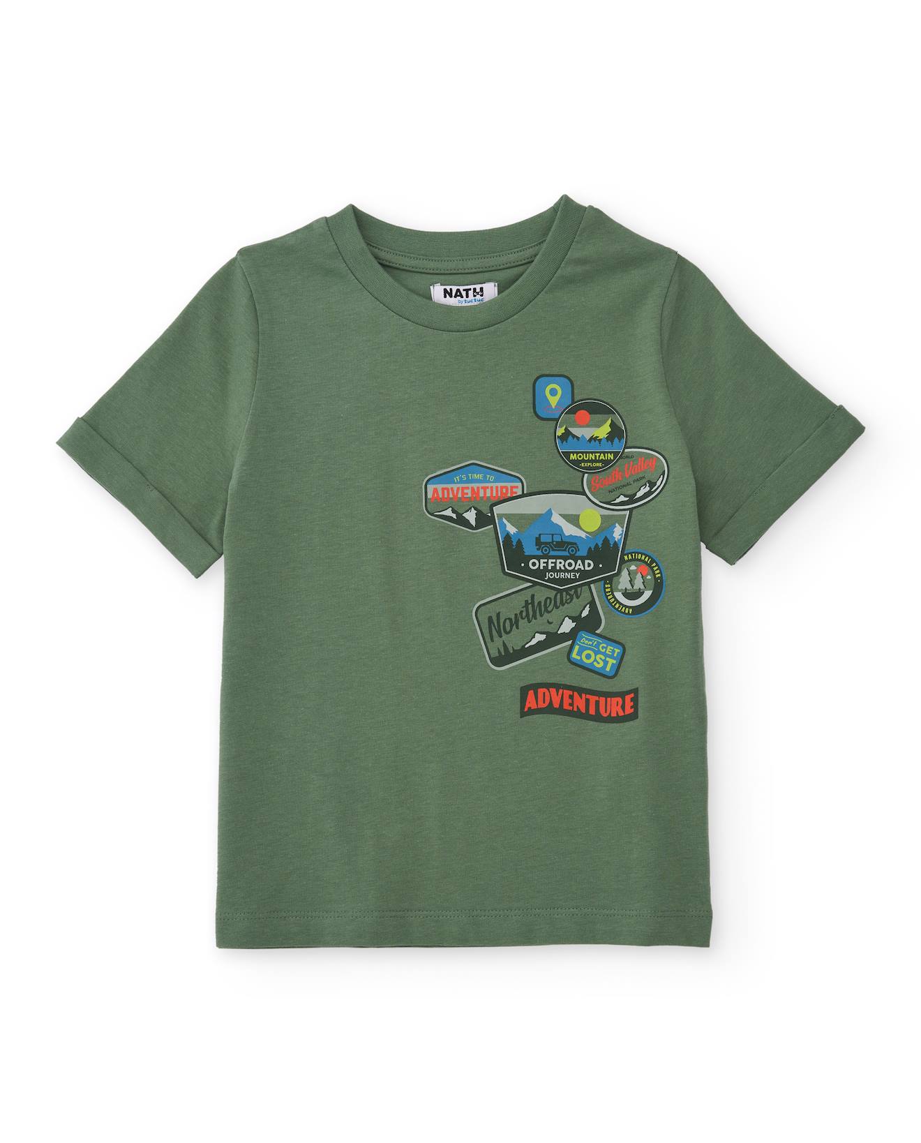 T-shirt Garon En Maille Avec Patchs Graphiques Vert 9 €