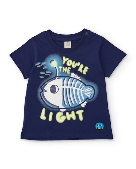 T-shirt garçon en maille d’inspiration marine  - vertbaudet enfant