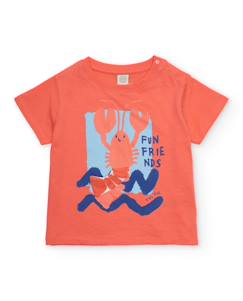 Garçon-T-shirt, polo, sous-pull-T-shirt pour garçon en maille avec motif graphique sur le devant