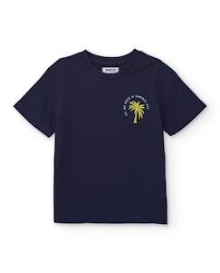 T-shirt garçon en maille avec détail palmier  - vertbaudet enfant