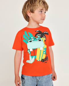 T-shirt garçon en maille avec poche plaquée  - vertbaudet enfant