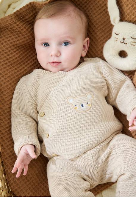 Bébé-Ensemble bébé gilet et pantalon en tricot mini rêve