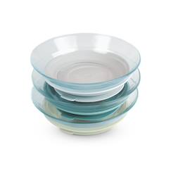 Coffret 3 assiettes en verre beaba x duralex  - vertbaudet enfant