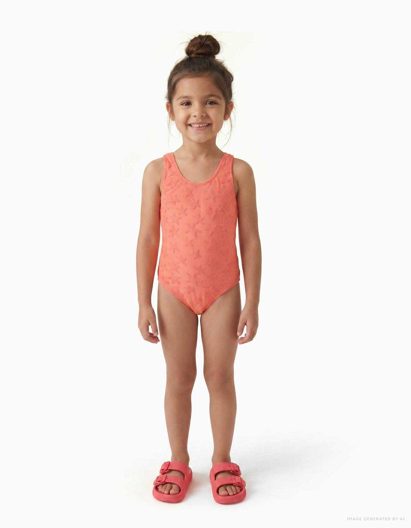 Maillot De Bain Avec Motif Dtoiles En Boucl Corail Clair 20 €