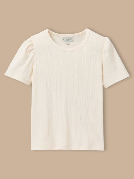 T-shirt à côtes  - coton biologique  - vertbaudet enfant