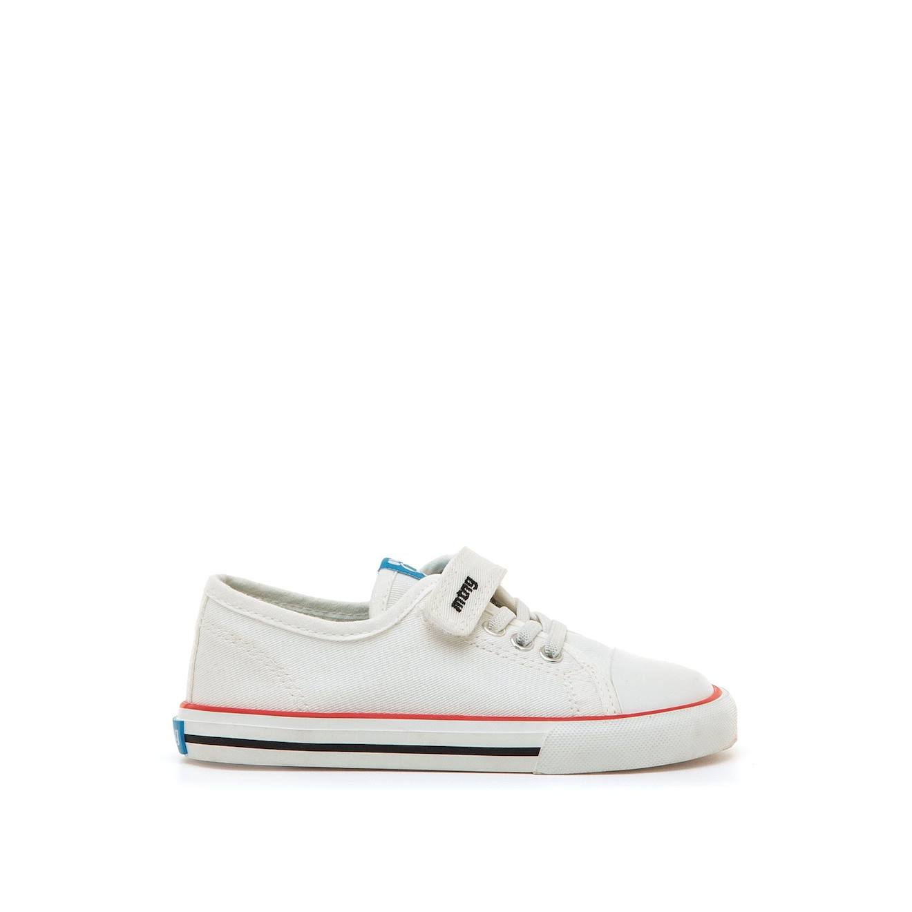 Sneakers Garçon Fermeture À Lacets + Scratch White Sneakers Garçon Fermeture À Lacets + Scratch White