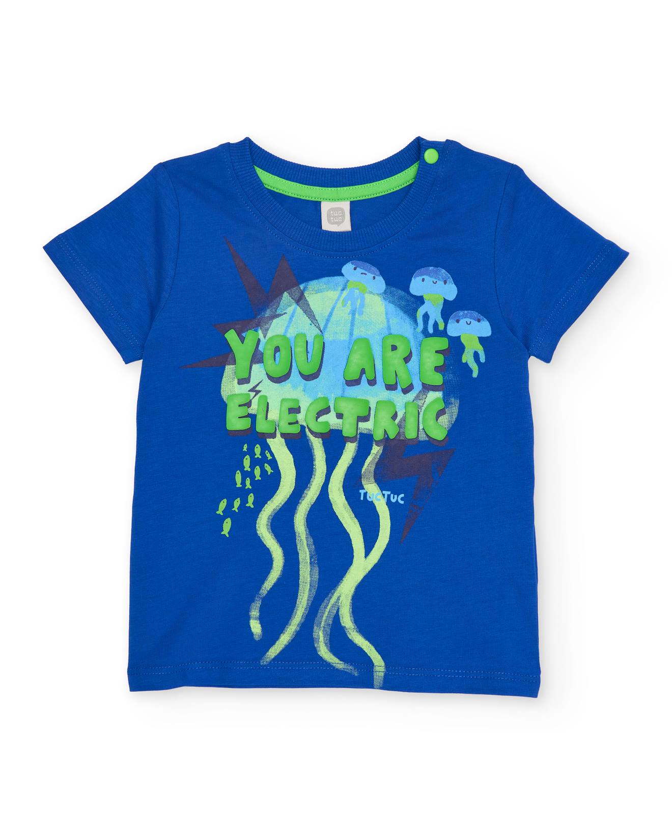 T-shirt Garon En Maille Avec Motif De Mduse Bleu 9 €