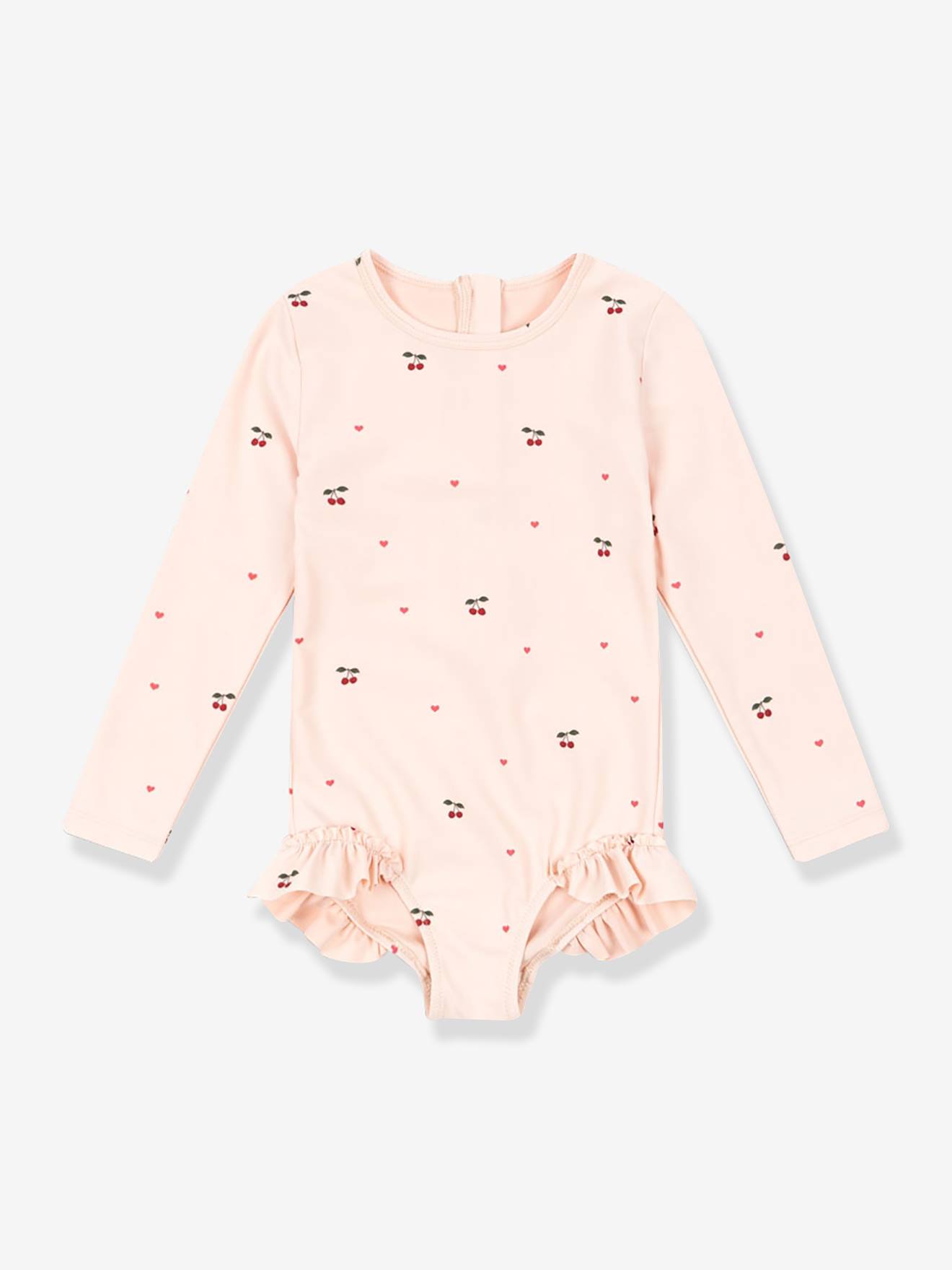 Maillot de bain manches longues rose