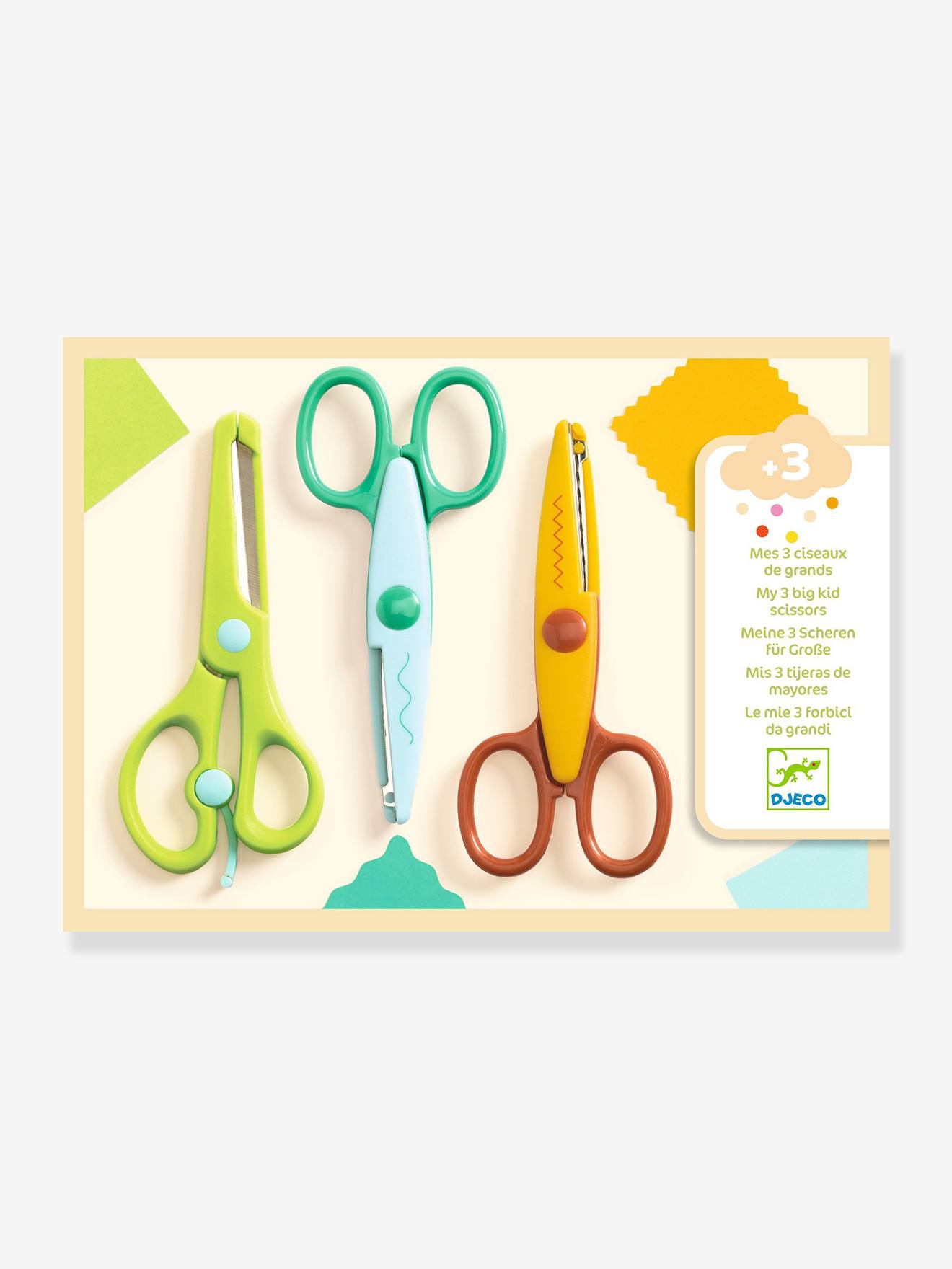 3 ciseaux pour les grands beige