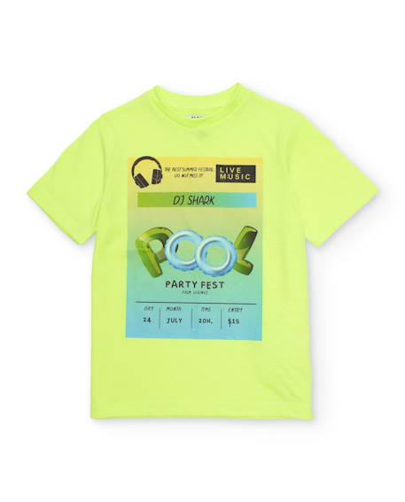 T-shirt garçon en maille avec motif sur le devant  - vertbaudet enfant