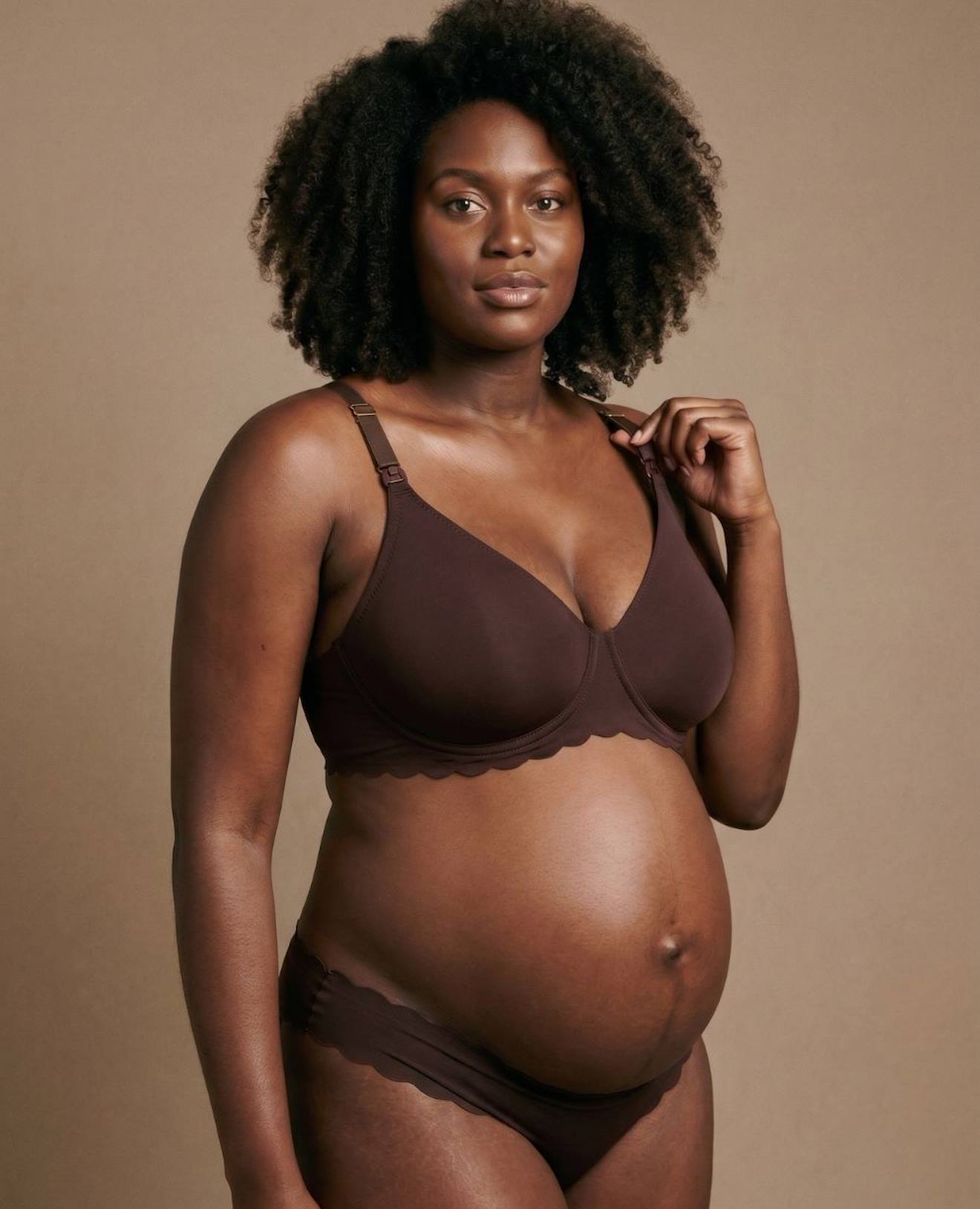 Soutien Gorge De Maternité Et Allaitement Invisible Skin Chocolat