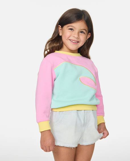 Sweat surf wave fille  - vertbaudet enfant