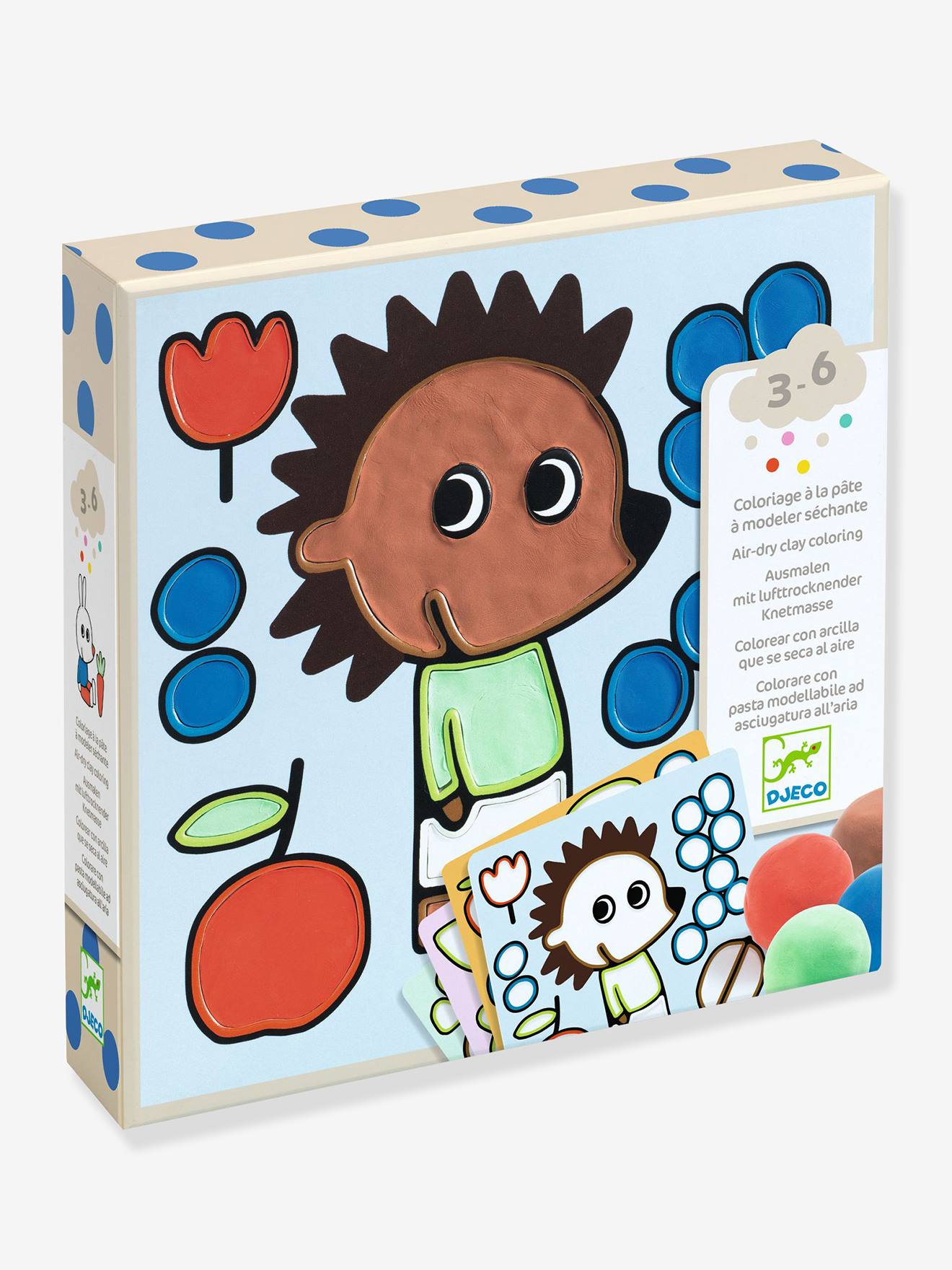 Tableau pâte à modeler Coquin du jardin bleu clair