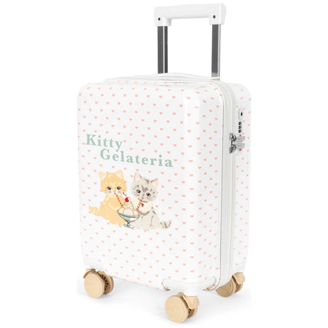 Valise De Voyage Enfant Kitty Gelateria Blanc Vert Rose 110 €