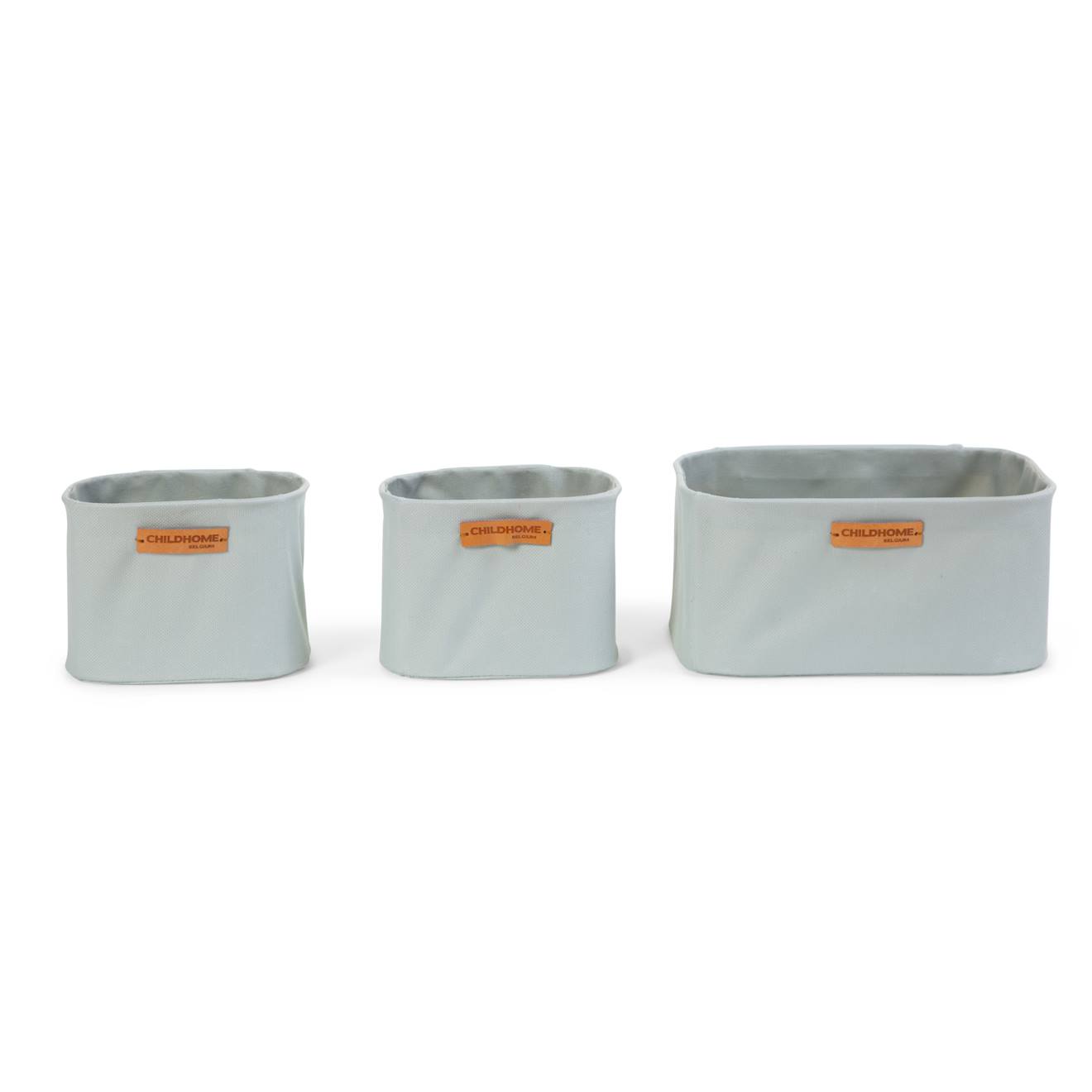 Lot De 3 Paniers De Rangement Suspendus Gris Clair
