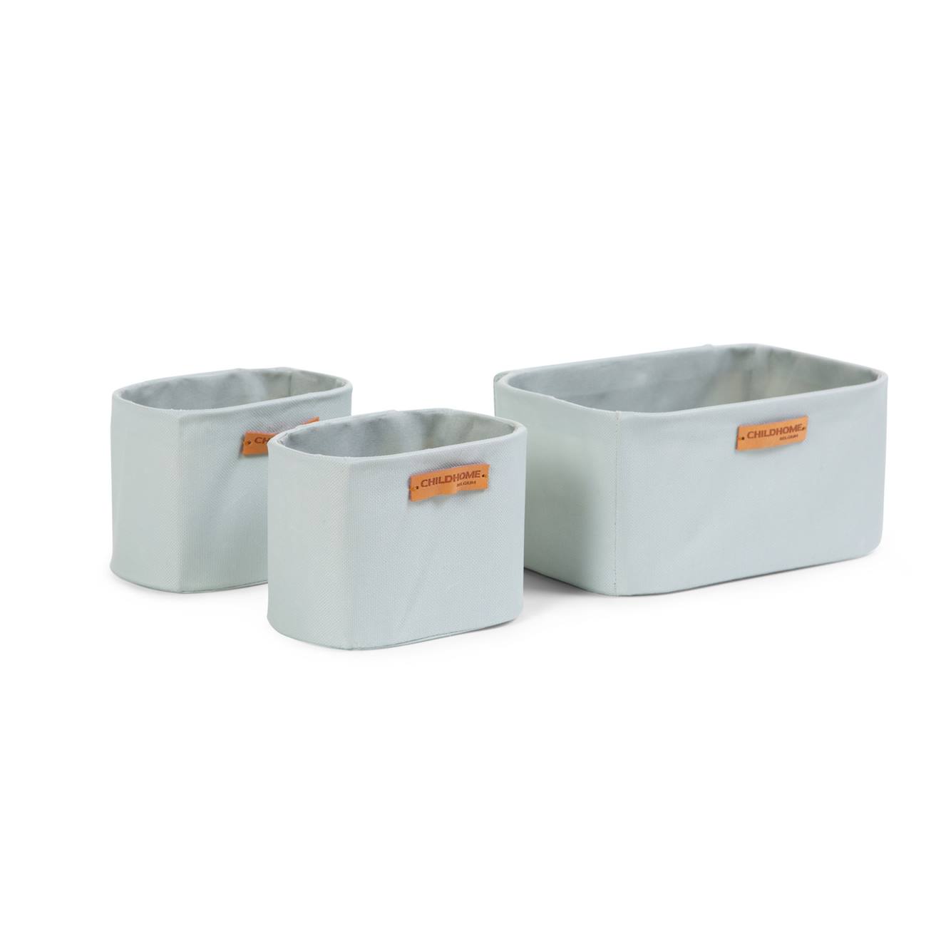 Lot De 3 Paniers De Rangement Suspendus Gris Clair (Childhome) - Image 2