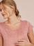 T-shirt grossesse et allaitement pans croisés pour allaiter encre imprimé+imprimé coeur rose 11 - vertbaudet enfant 