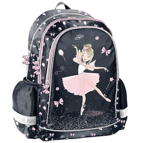 Fille-Accessoires-Fourniture scolaire-Sac à dos scolaire fille danseuse ballerine avec 2 compartiments 38 cm