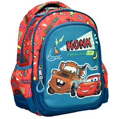 Sac à dos maternelle cars motif course en tissu résistant  - vertbaudet enfant