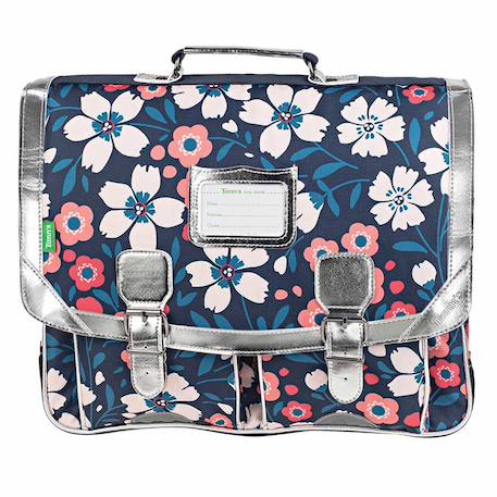 Cartable 41 cm floriane imprimé fleurs – 2 compartiments  - vertbaudet enfant