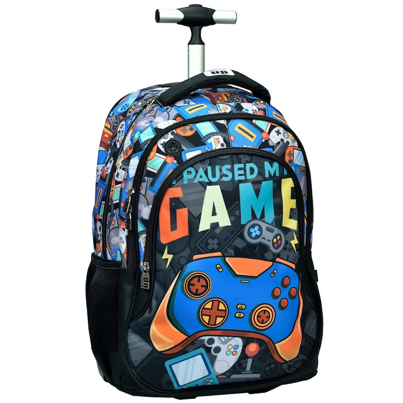 Sac À Dos À Roulettes Fille Gamer Play 48 Cm - Cartable Qualité Supérieure Multicolore
