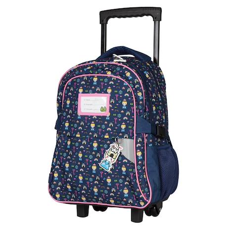 Sac à dos à roulettes kip girl 2 cpt - 43 cm (gaming princesse)  - vertbaudet enfant