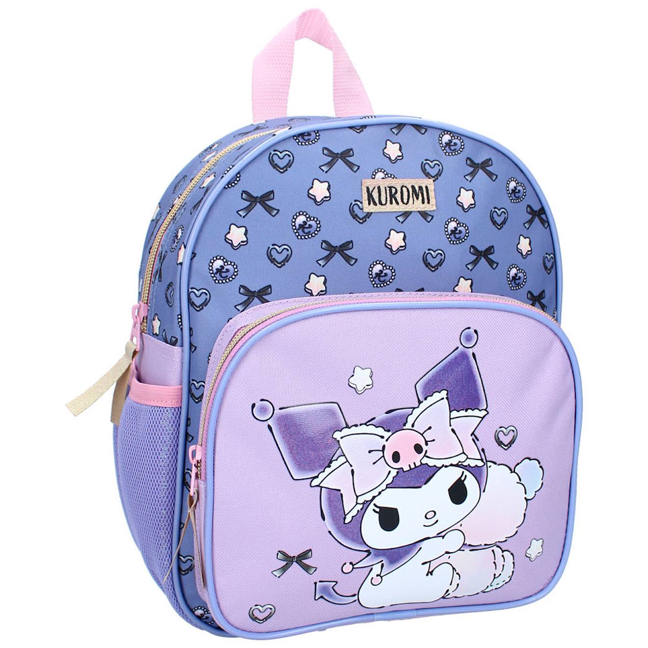 Sac À Dos Maternelle Fille En Polyester Motif Kuromi Multicolore
