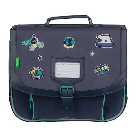 Cartable anthony 35 cm avec poche zippée réfléchissante  - vertbaudet enfant